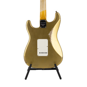 Fender Custom Shop Ltd Ed 1963 Stratocaster Heavy Relic Electric Guitar, Aged Aztec Gold
