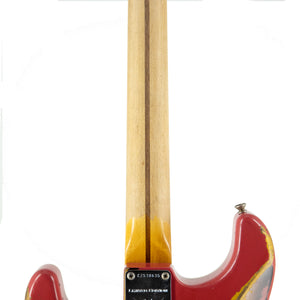 Fender Custom Shop 2018 LTD NAMM 1956 Thinline Strat Heavy Relic Electric Guitar, Aged Coral Pink / 3-Tone Sunburst