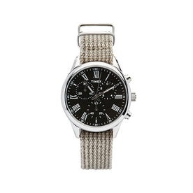 Timex Weston Avenue Watch, Steel Black