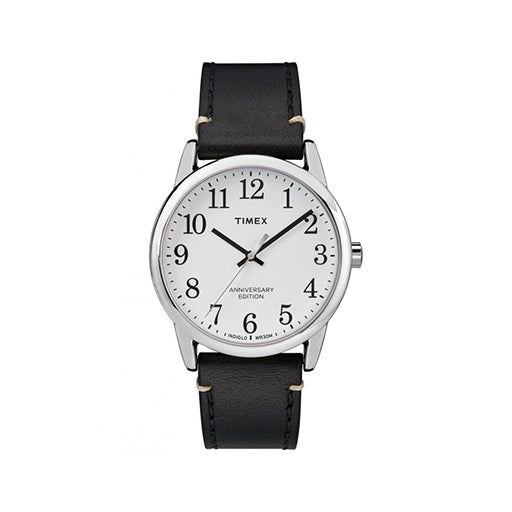 Timex Silvertone Watch, White Dial Tan