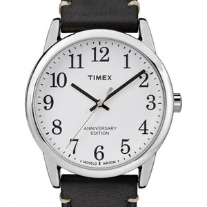 Timex Silvertone Watch, White Dial Tan