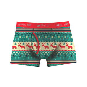 Two Left Feet: Men's Reindeer Christmas Trunks