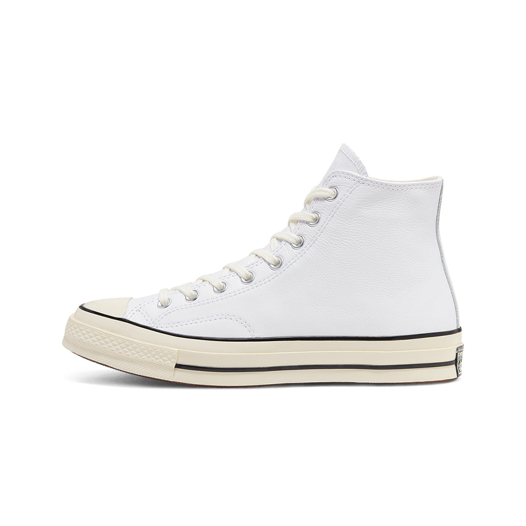 Converse Chuck Taylor All Star 70 Hi Colour Leather Sneaker, White/Black/Egret