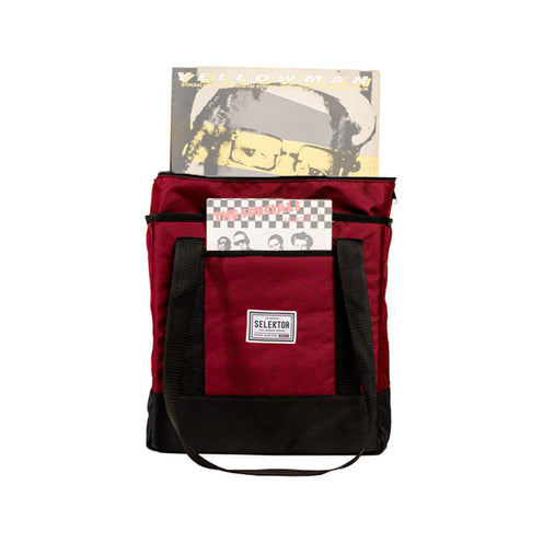 Selektor Classic Bag 30 LP 12", Burgundy and Black