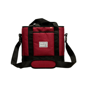 Selektor Messenger Bag 30 LP 12", Burgundy and Black
