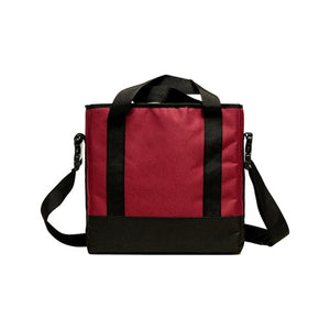 Selektor Messenger Bag 30 LP 12", Burgundy and Black