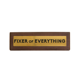 Boxer Wooden Desk Sign - Fixer Of Everything