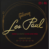 Gibson Les Paul Premium Electric Guitar Strings, Signature Gauge, 9-46