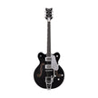 Gretsch G6636TSL Players Edition Silver Falcon Center Block Double Cut w/Bigsby Electric Guitar, Black
