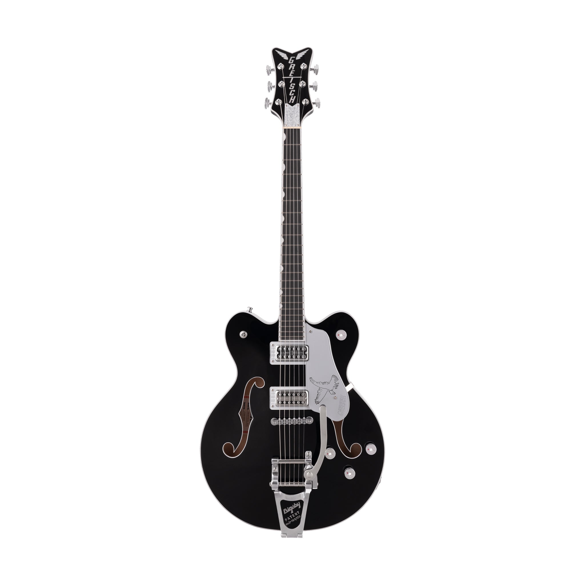Gretsch G6636TSL Players Edition Silver Falcon Center Block Double Cut w/Bigsby Electric Guitar, Black