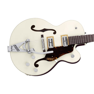Gretsch G6118T Players Edition Anniversary Guitar w/Bigsby, 2-Tone Vintage White / Walnut Satin