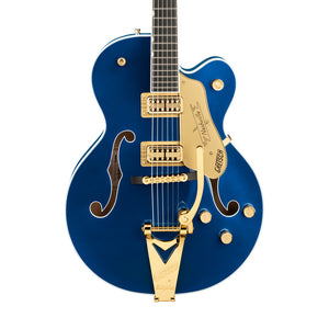 Gretsch G6120TG Players Edition Nashville Hollowbody Electric Guitar w/Bigsby, Azure Metallic