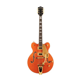 Gretsch G5422TG Electromatic Classic Hollow Body Double-Cut Bigsby Electric Guitar, Orange Stain