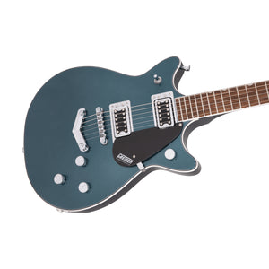 Gretsch G5222 Electromatic Double Jet BT Electric Guitar w/V-Stoptail, Laurel FB, Jade Grey Metallic