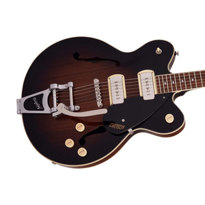 Gretsch G2622T-P90 Streamliner Center Block Double-Cut Electric Guitar, Laurel FB, Brownstone