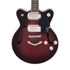 Gretsch G2655-P90 Streamliner Center Block Jr Electric Guitar, Laurel FB, Claret Burst
