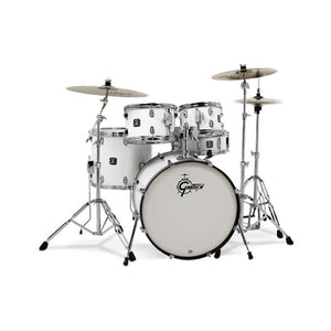 Gretsch GE4605W Energy 5-Piece Drum Kit w/Hardware(20inch BD), No Cymbals, White