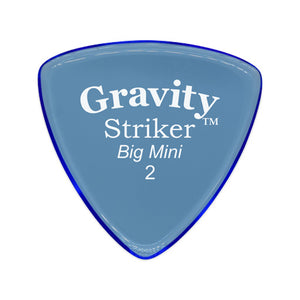 Gravity Striker Big Mini 2.0mm Guitar Pick, Polished Blue