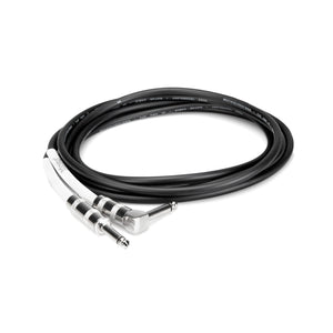 Hosa GTR-205R Guitar Cable, Straight to Angled, 5ft