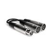 Hosa YXM-121 Y Cable XLR3F-XLR3M