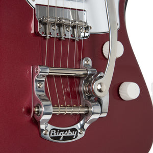 Harmony Standard Series Silhouette w/ Bigsby Electric Guitar w/Case, RW FB, Burgundy