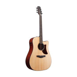 Ibanez Advanced Acoustic AAD400CE-LGS Acoustic Guitar w/Case, Natural Low Gloss