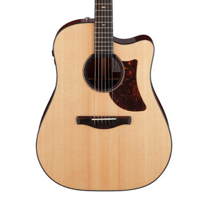 Ibanez Advanced Acoustic AAD400CE-LGS Acoustic Guitar w/Case, Natural Low Gloss