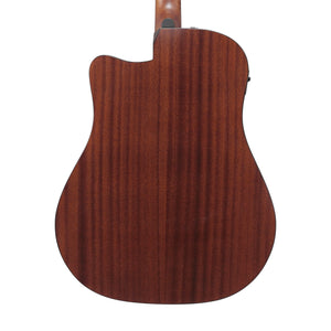 Ibanez Advanced Acoustic AAD50CE-TCB Acoustic Guitar, Transparent Charcoal Burst