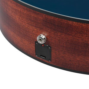 Ibanez AE275-DBF Acoustic Guitar, Dark Tide Blue Flat