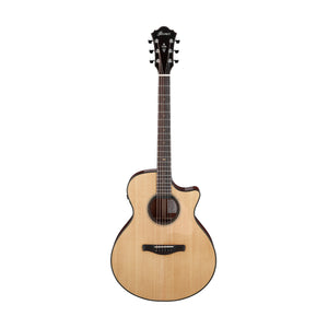 Ibanez AE410-LGS Acoustic Guitar w/Case, Natural High Gloss