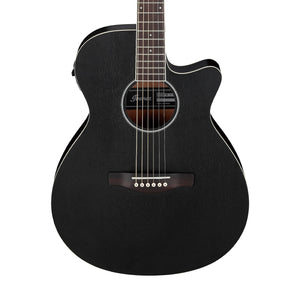 Ibanez AEG7MH-WK Acoustic Guitar, Weathered Black