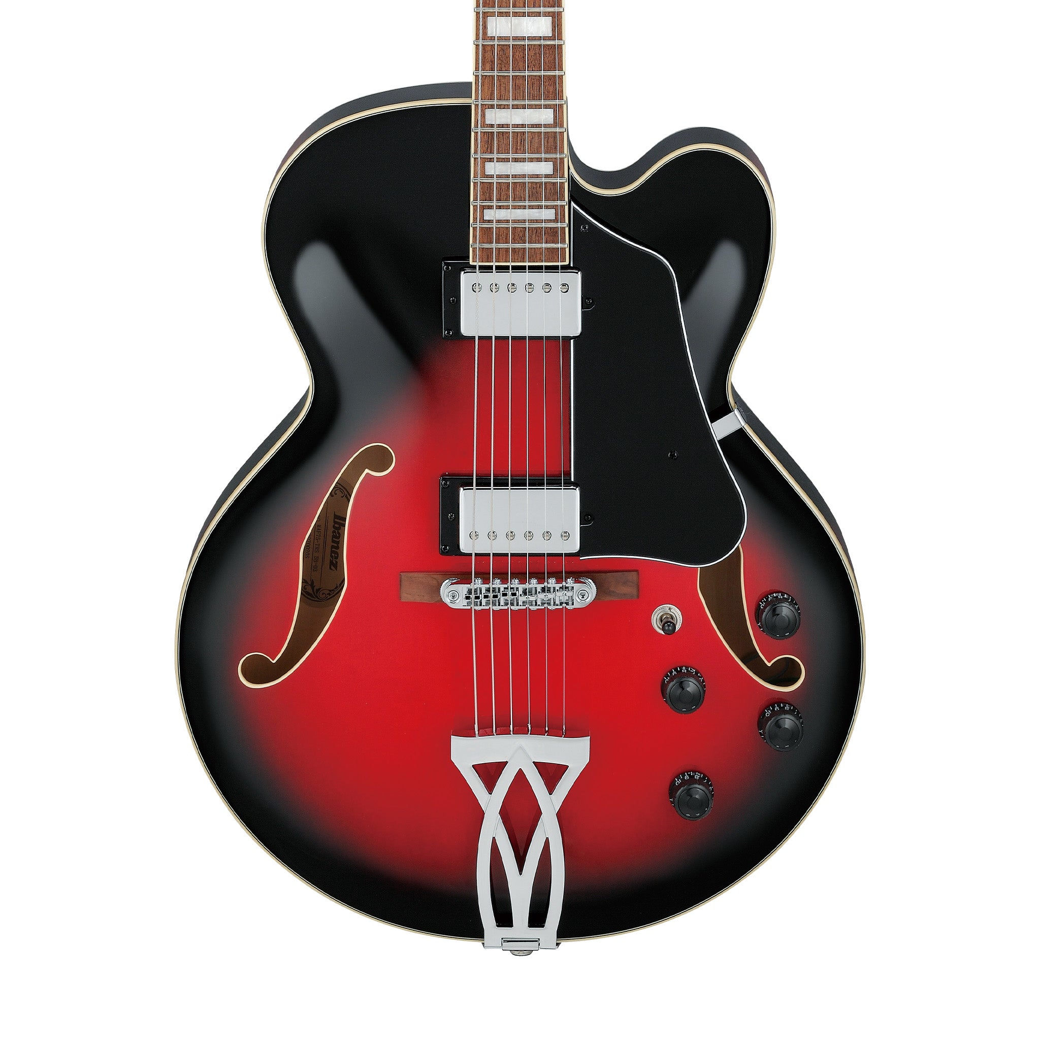 Ibanez Artcore AF75-TRS Electric Guitar, Transparent Red Sunburst
