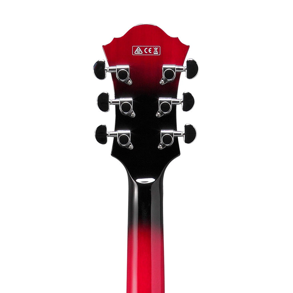 Ibanez Artcore AF75-TRS Electric Guitar, Transparent Red Sunburst