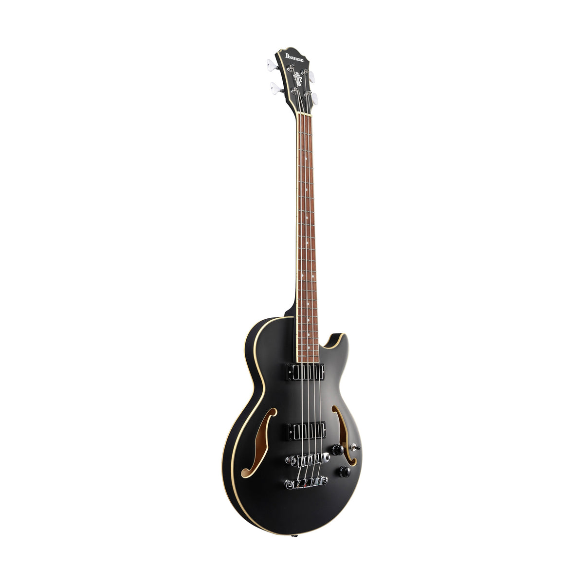 Ibanez Artcore AGB200-BKF Semi-Hollow Bass Guitar, Black