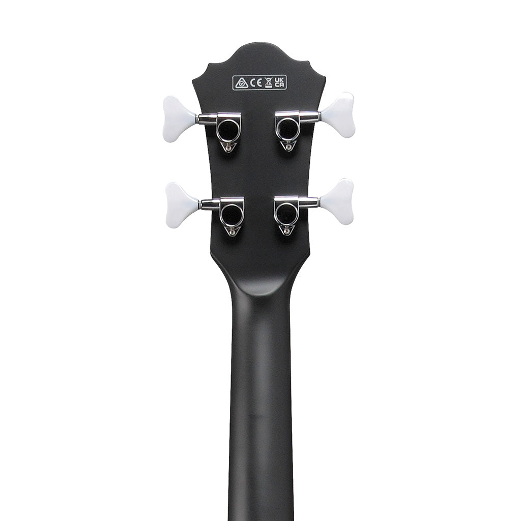 Ibanez Artcore AGB200-BKF Semi-Hollow Bass Guitar, Black Flat
