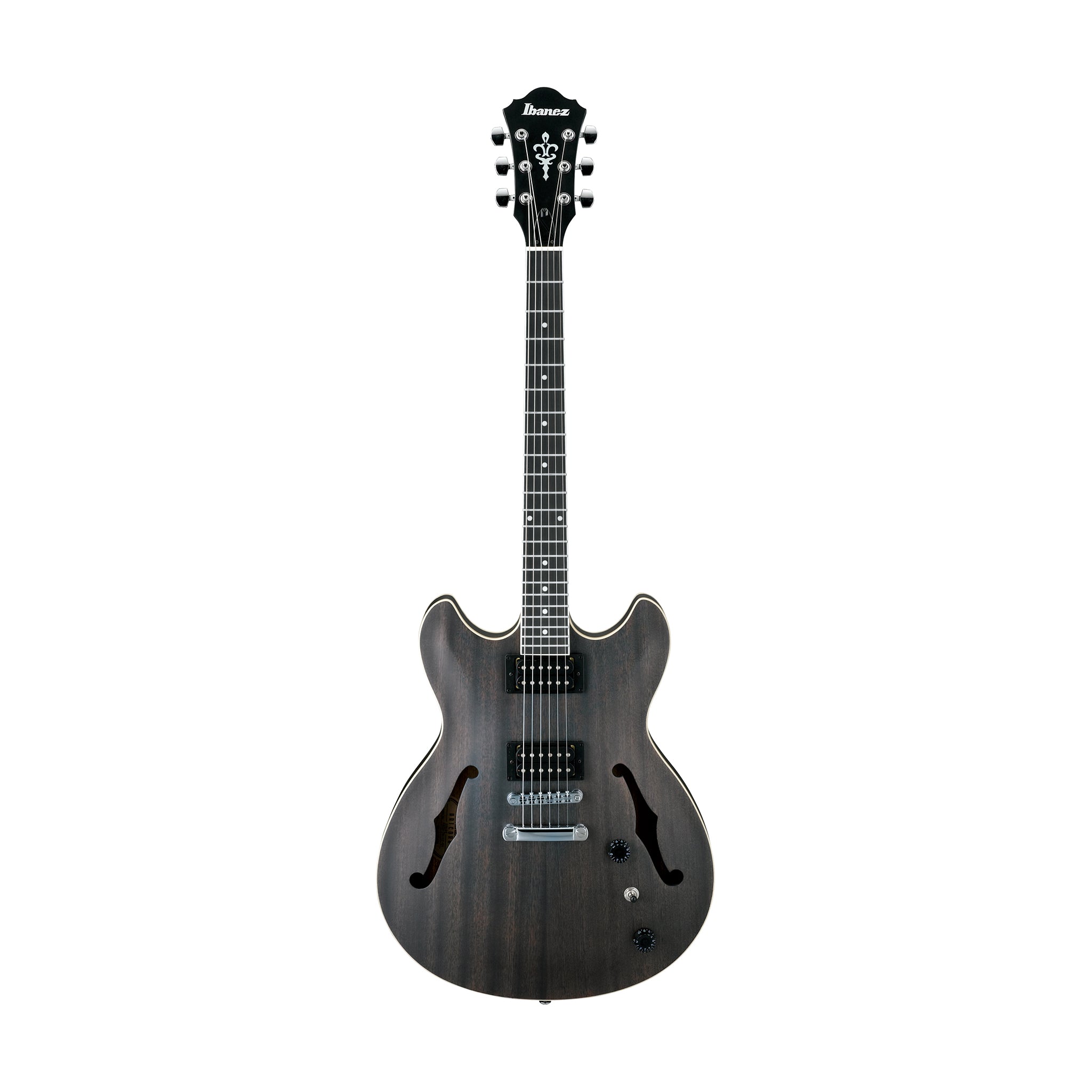 Ibanez Artcore AS53-TKF Electric Guitar, Transparent Black Flat