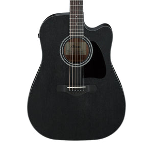 Ibanez AW1040CE-WK Acoustic/Electric Guitar, Weathered Black