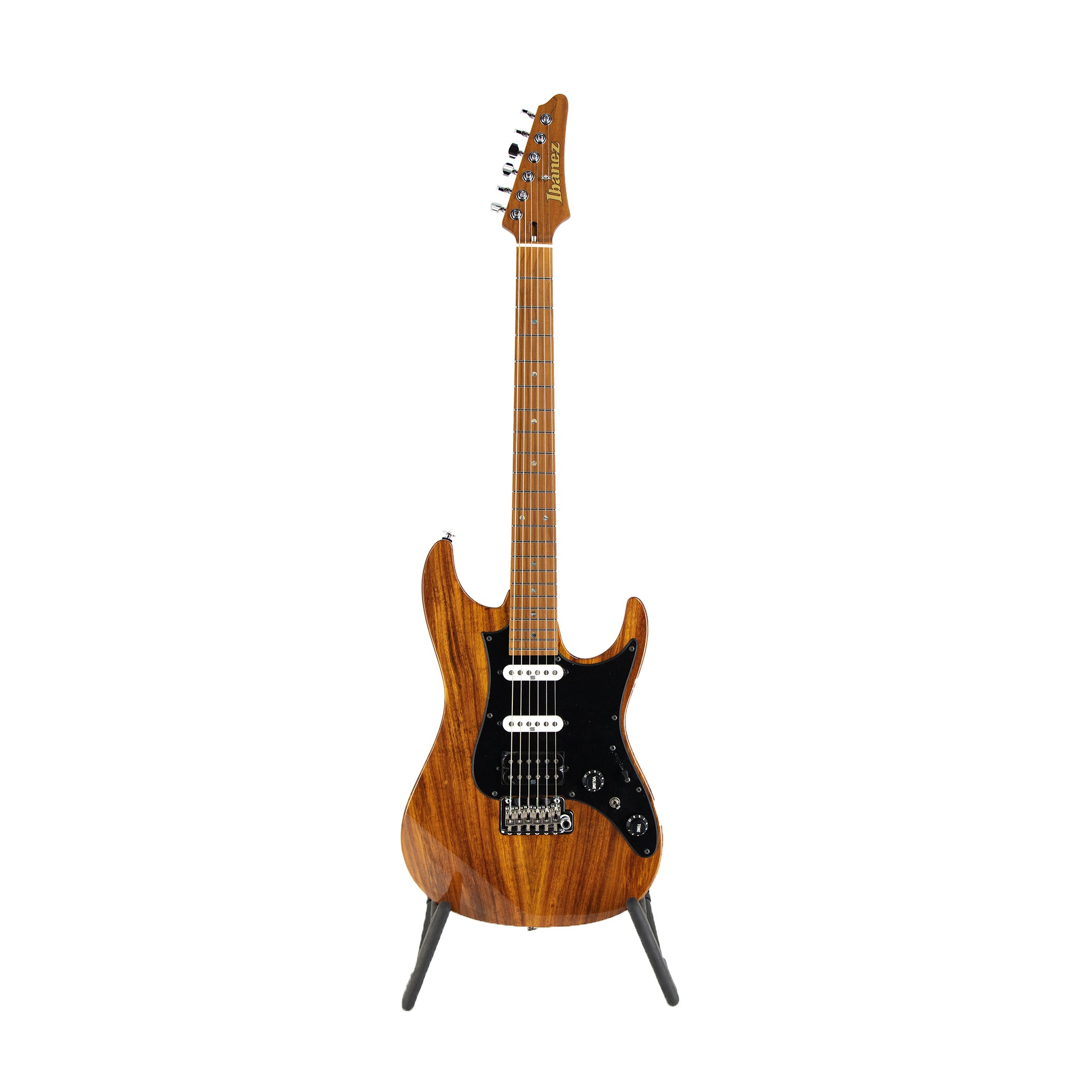 Ibanez Prestige AZ2204KS-KB Electric Guitar w/Case, Koa Brown