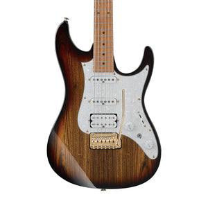 Ibanez Premium AZ224BCG-DET Electric Guitar w/Gig Bag, Deep Espresso Burst