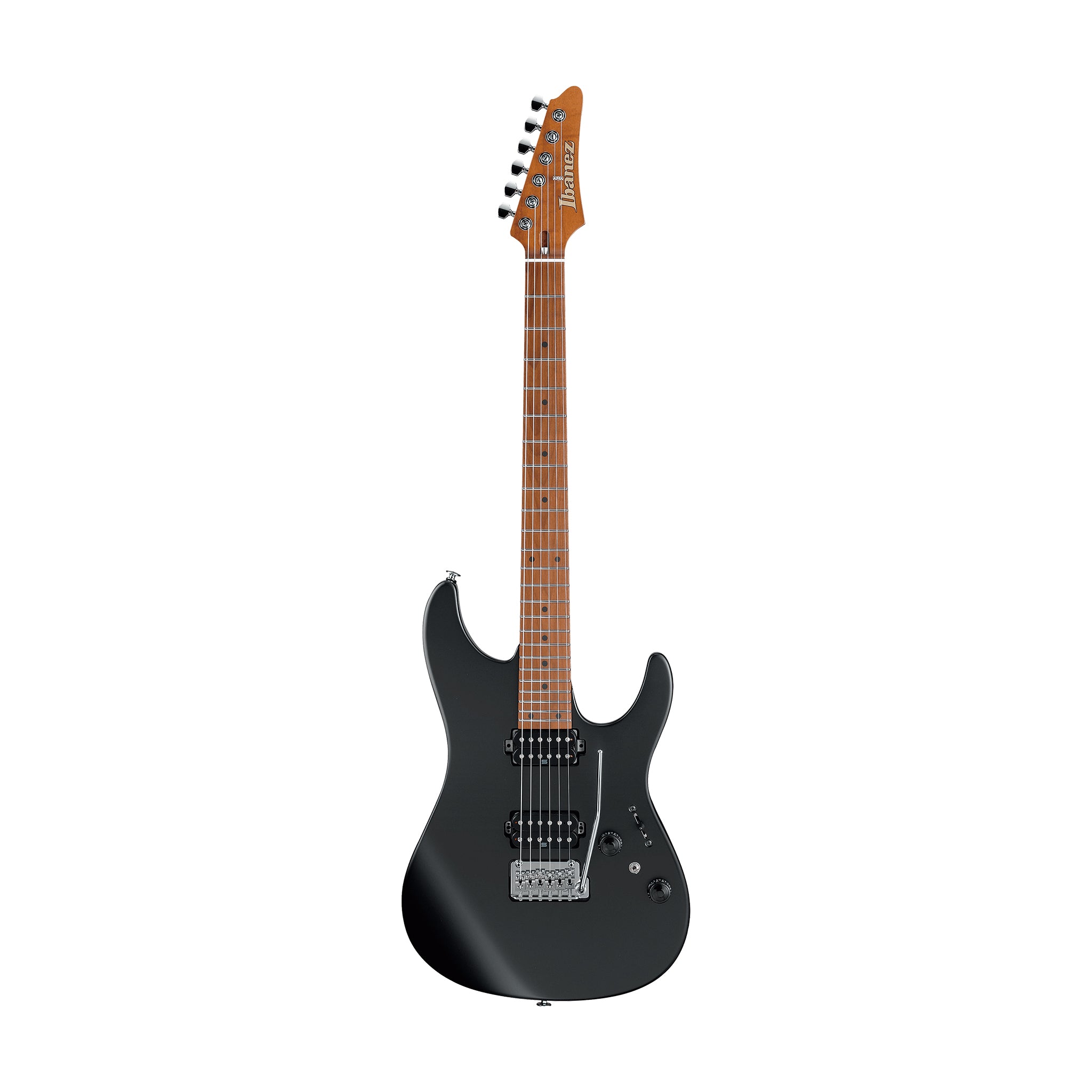 Ibanez Prestige AZ2402-BKF Electric Guitar, Black Flat