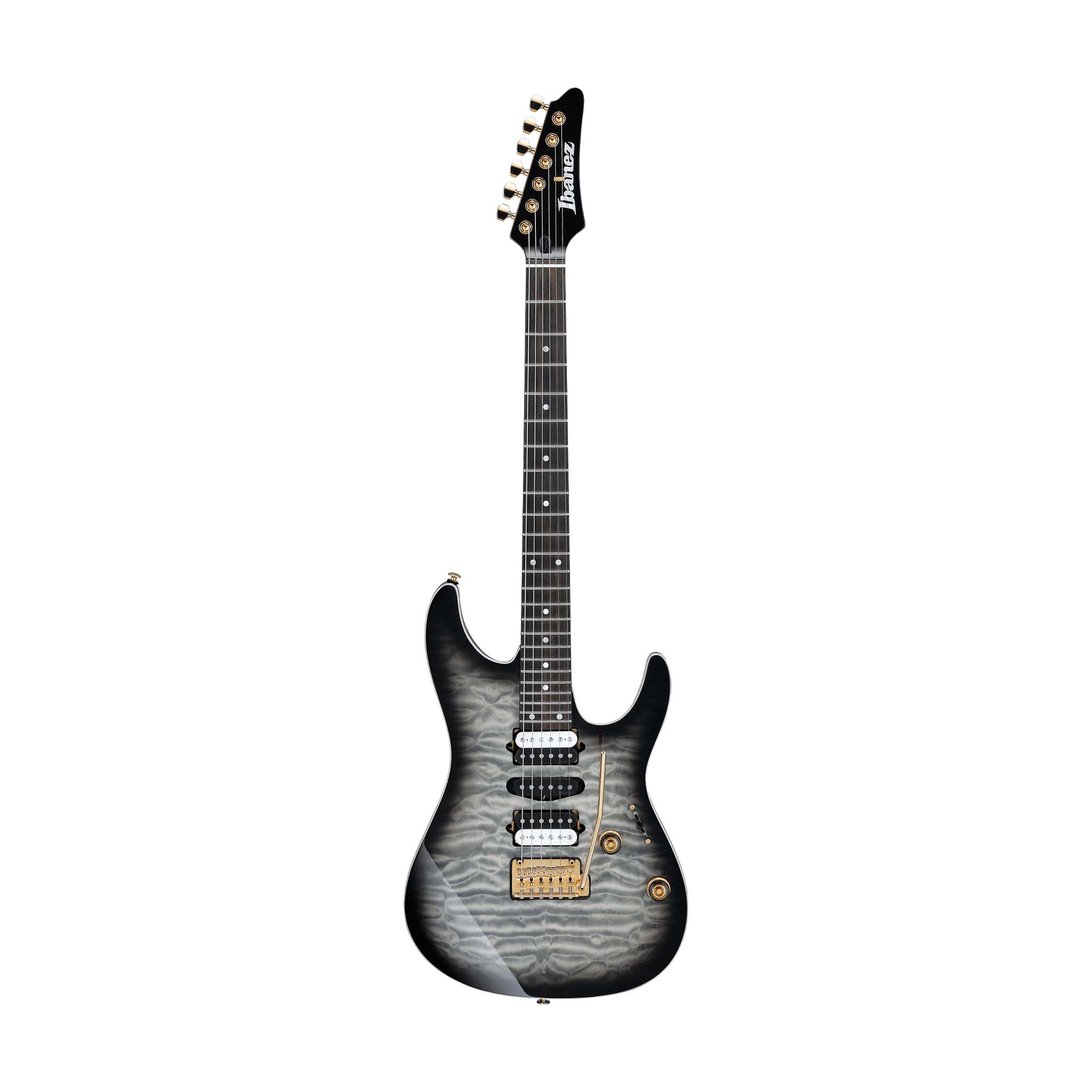 Ibanez Premium AZ47P1QM-BIB Electric Guitar w/Case, Black Ice Burst