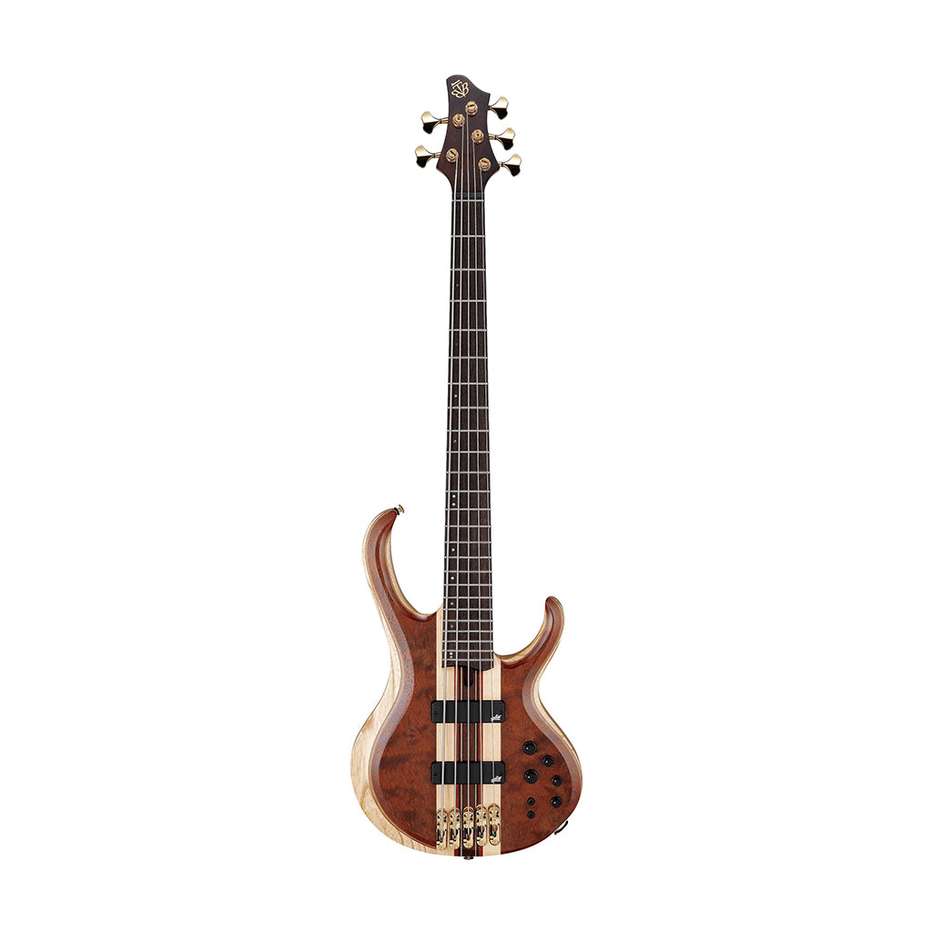 Ibanez BTB1835-NDL 5-String Electric Bass Guitar w/Gig Bag, Natural Shadow Low Gloss