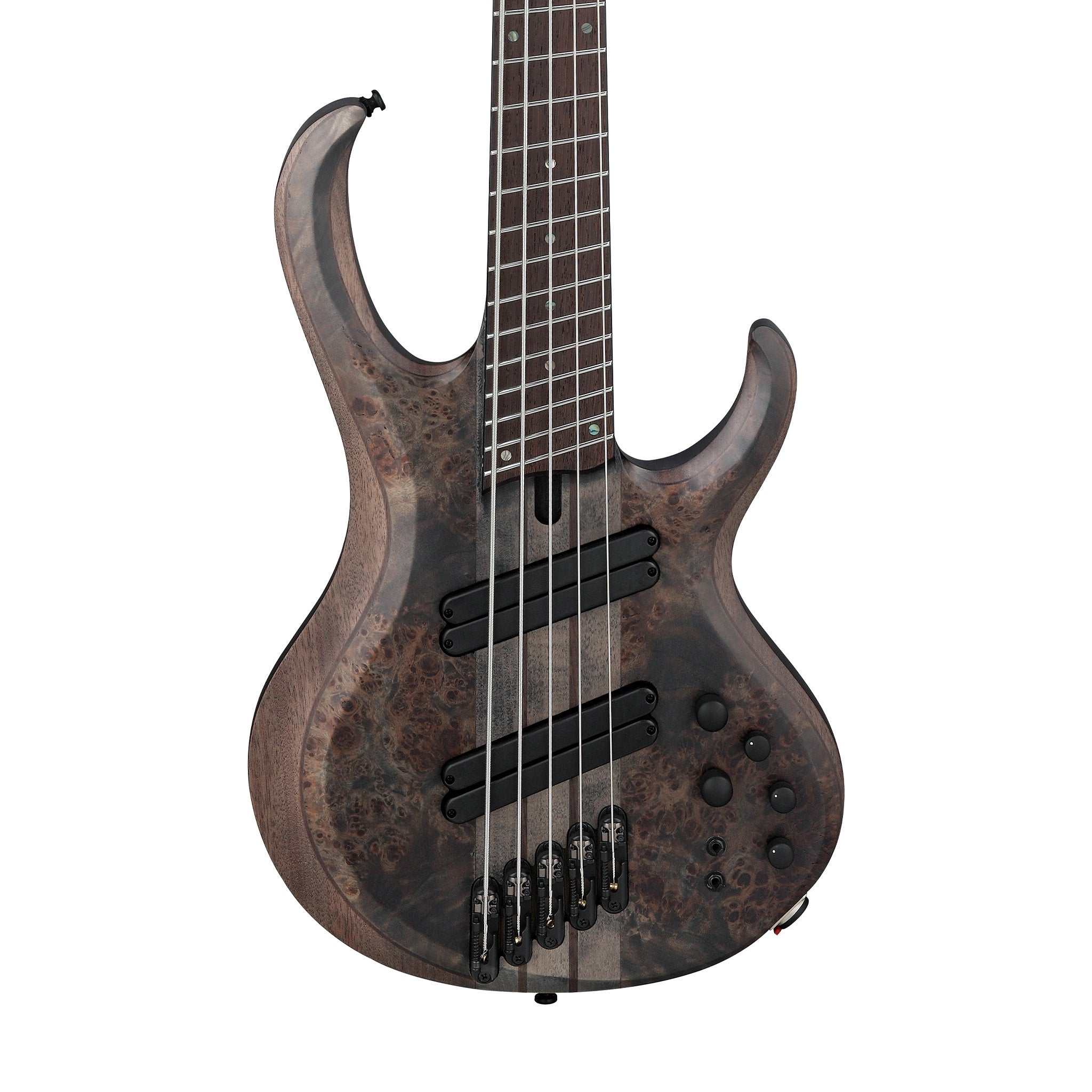 Ibanez BTB805MS-TGF 5-String Bass Guitar, Transparent Gray Flat