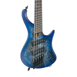 Ibanez Bass Workshop EHB1505MS-PLF Electric Bass Guitar w/Gig Bag, Pacific Blue Burst Flat