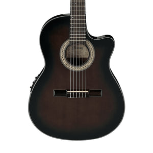 Ibanez GA35TCE-DVS Classical Guitar, Dark Violin Sunburst High Gloss