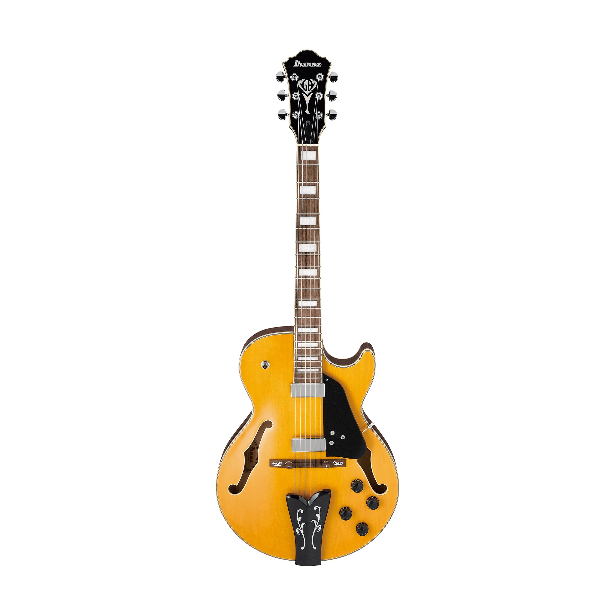 Ibanez GB10EM-AA George Benson Signature Electric Guitar, Antique Amber