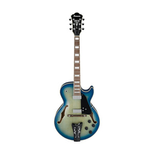 Ibanez GB10EM-JBB George Benson Signature Electric Guitar, Jet Blue Burst