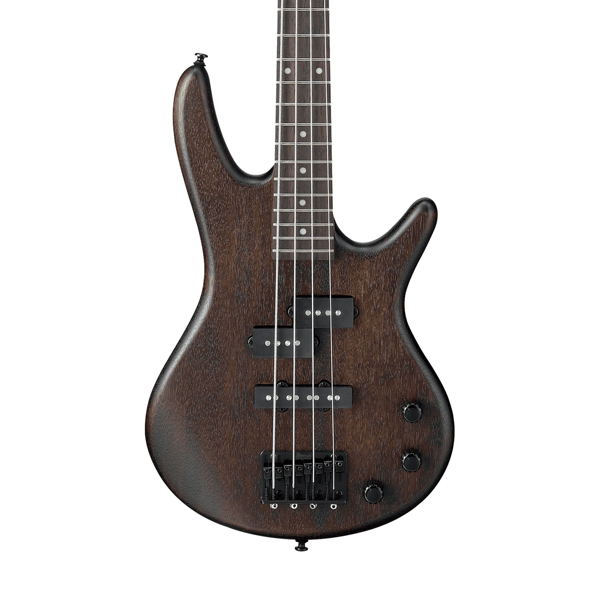 Ibanez GSRM20B-WNF miKro Electric Bass Guitar, Walnut Flat – Swee