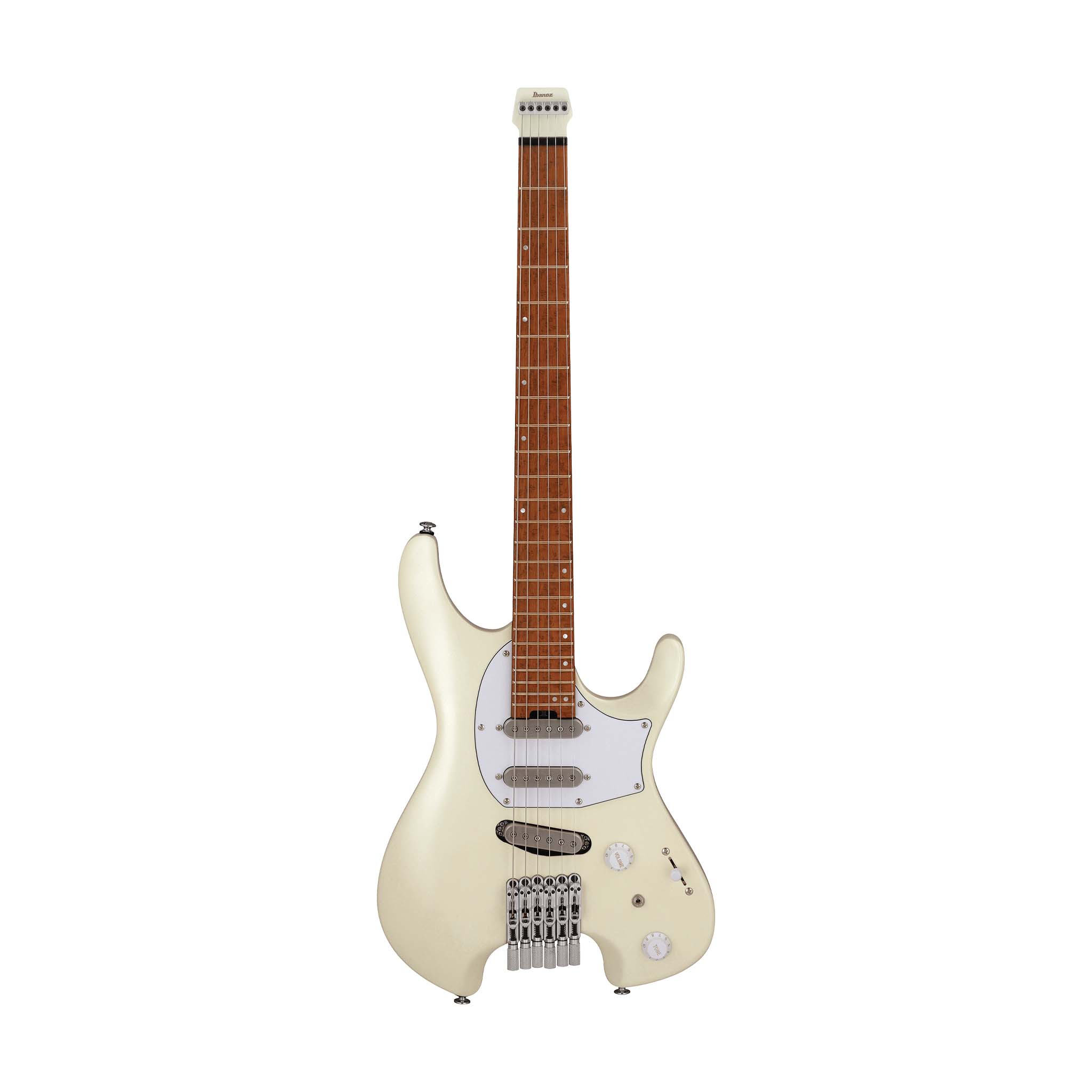 Ibanez ICHI10 Ichika Signature Headless Electric Guitar w/ Bag, Vintage White Matte