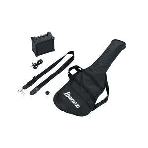 Ibanez IJSR190E-BK Electric Bass Guitar Jump Start Package, Black